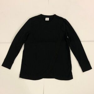 Bae. XS Top Black Long Sleeve Flip Cover Front Excellent Condition